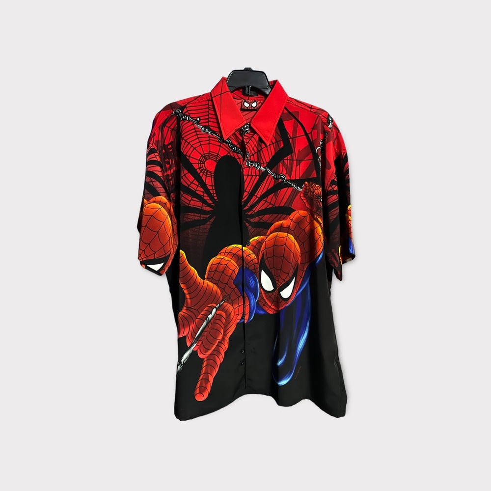 Changes Vintage Spider-Man All Over Print Button Down